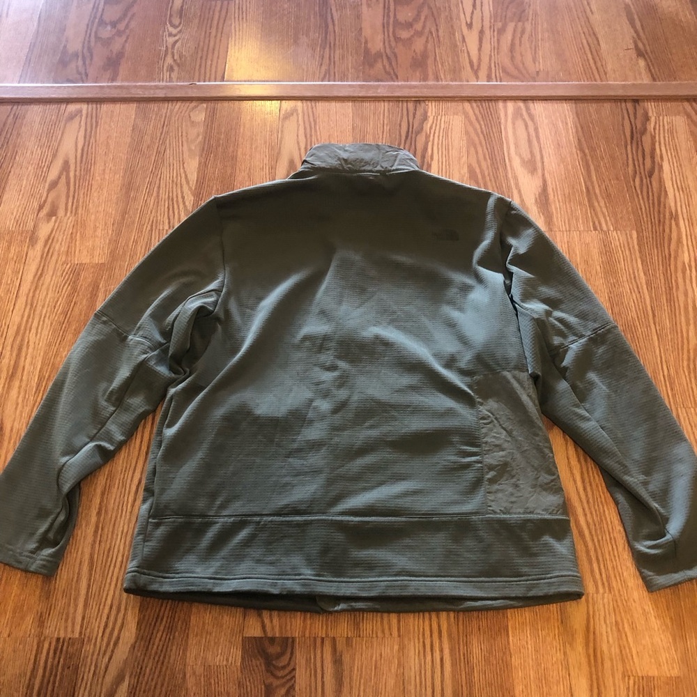 The North Face Men’s Wayroute Full Zip Fleece Jacket Sz Large Agave Green EUC - Picture 13 of 15